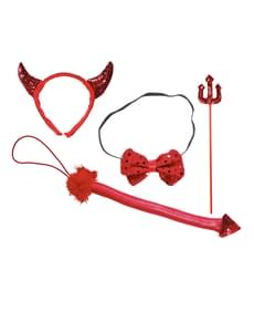 Conjunto de diaba com lantejoulas