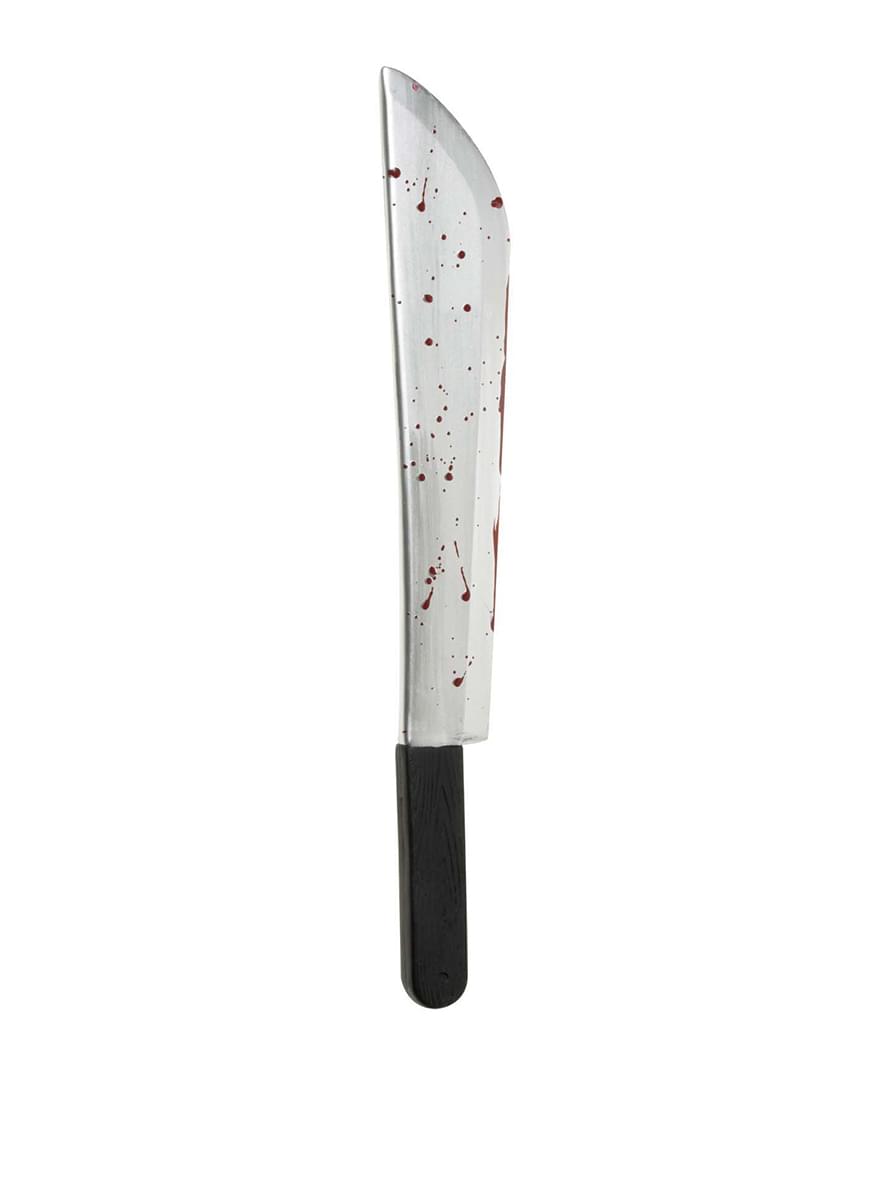 Bloodied machete
