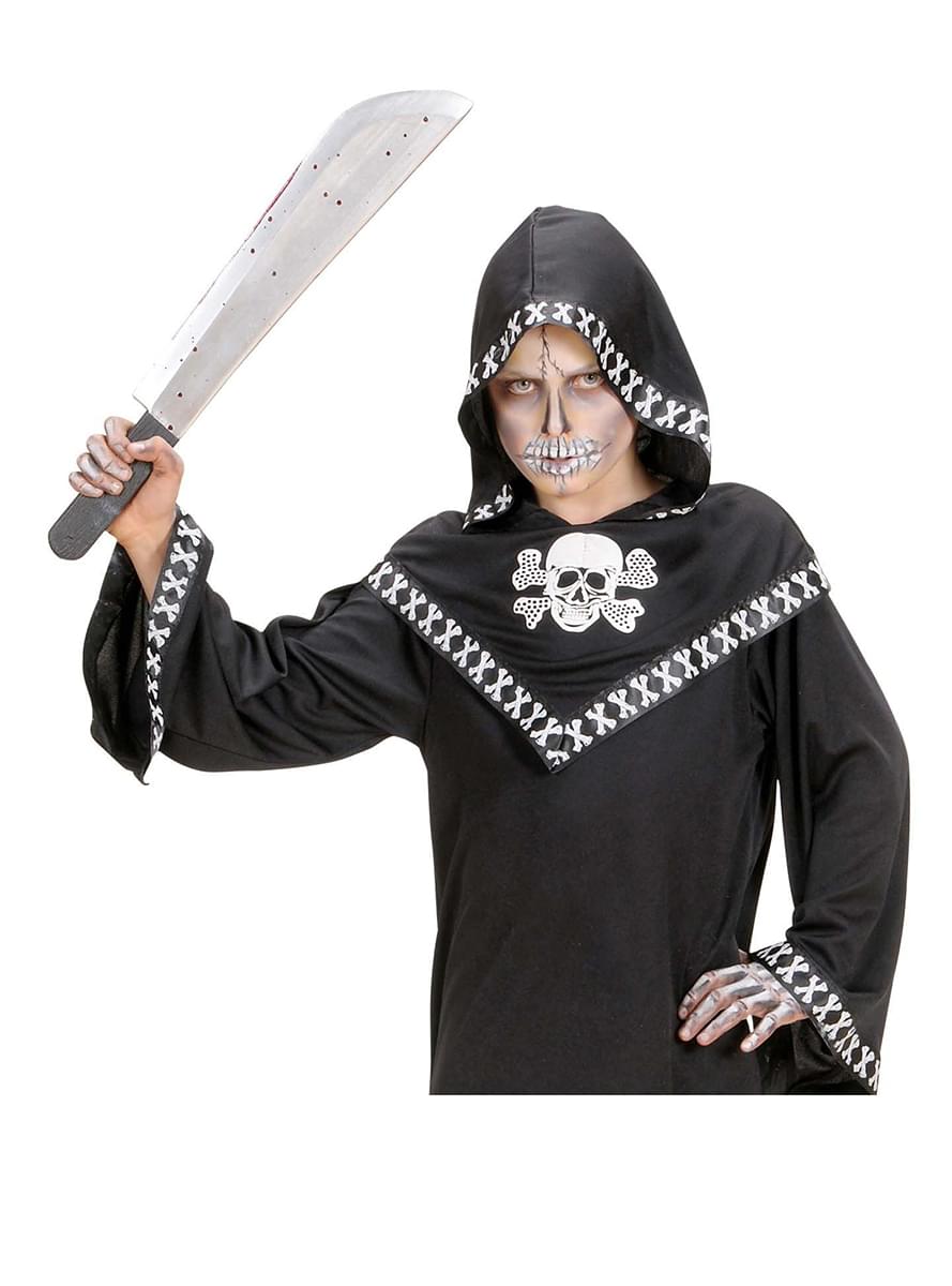 Bloodied machete