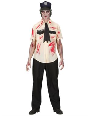 Kostum Polisi Zombie Berdarah