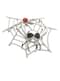 Cobweb Brooch with Skull Spider