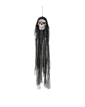 Hängender Totenkopf mit roten Augen