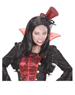 Dentes afiados de vampiro