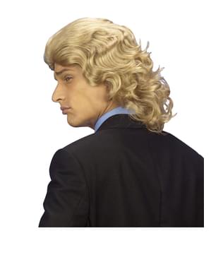 Peruca de homem anos 70 loira