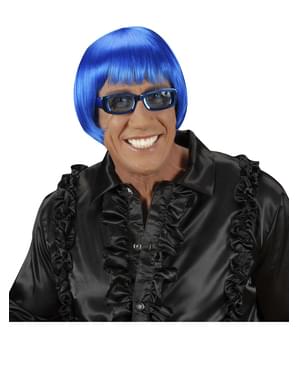 Peruca rave azul