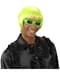 Fluorescent groene rave pruik