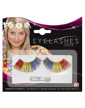 Cils multicolors adhésifs