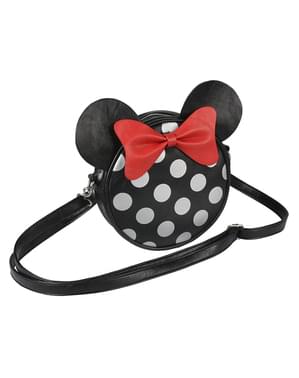 Minnie Mouse Rund Skuldertaske  med Ører og Sløjfe til Kvinder - Disney