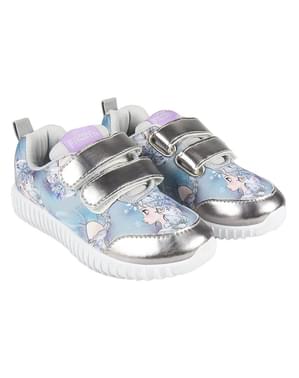 Ténis de Elsa azuis com luzes para menina - Frozen