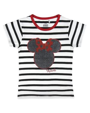 T-shirt de Minnie Mouse com riscas para menina - Disney
