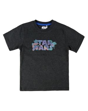 Camiseta Star Wars logo infantil