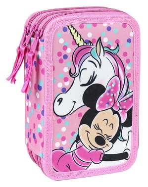 Trousse 3 compartiments Minnie Mouse fille - Disney
