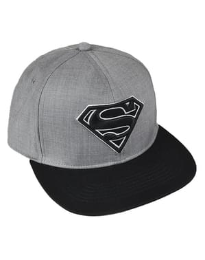 Cappellino di Superman nero e grigio per adulto