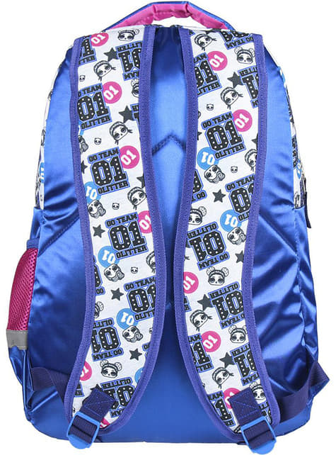 LOL Surprise school backpack  in blue for girls