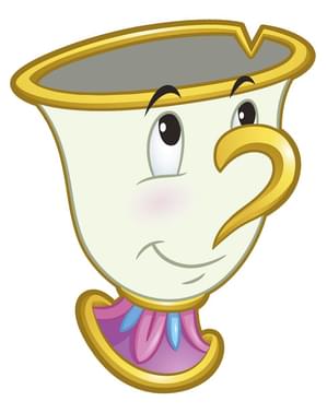 Toalla de Chip con silueta - La Bella y la Bestia