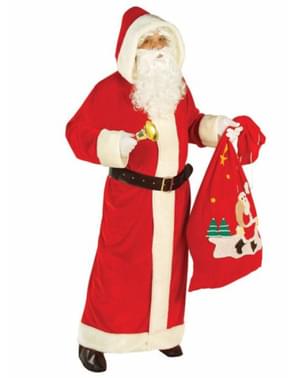 Červený kostým Santa Klaus zo severného pólu