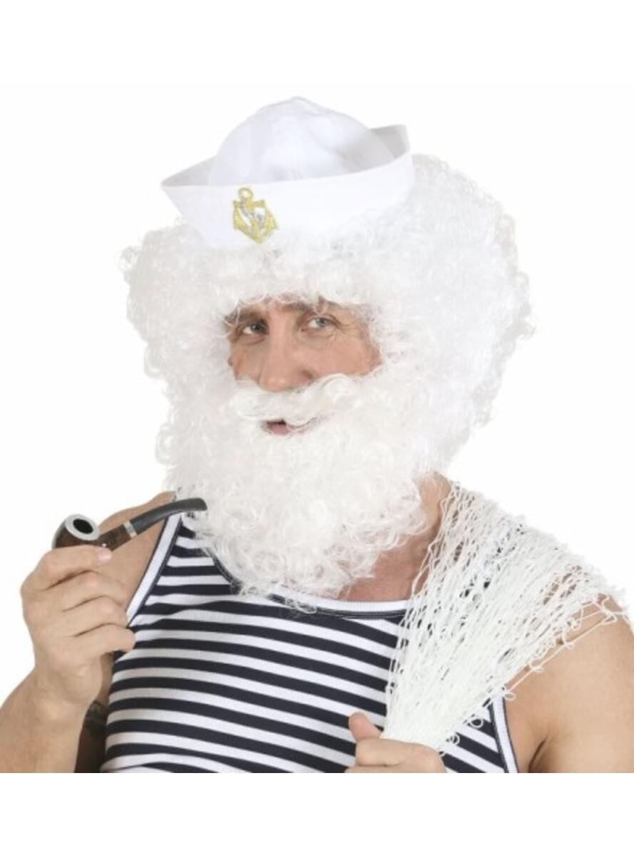 Peruca e barba de velho marinheiro. Os mais divertidos ...