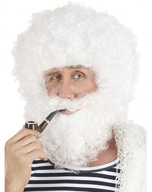 Old sailor wig and beard