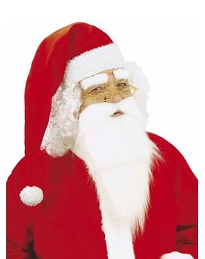 Jenggot Santa Claus dengan kumis dan alis