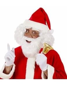 Beard with moustache and eyebrows Santa Claus