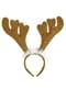 Brown headband with reindeer horns