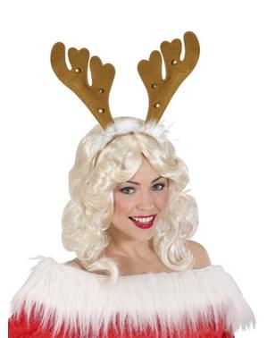 Коричневий пов'язка з оленячими рогами