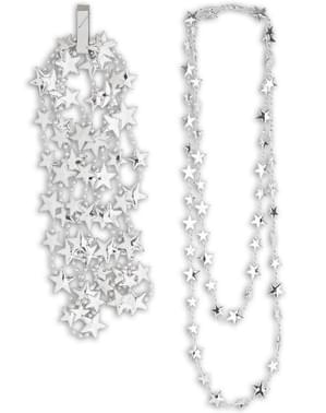 Collier étoiles argentées