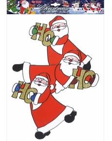 Father Christmas HO HO HO window sticker
