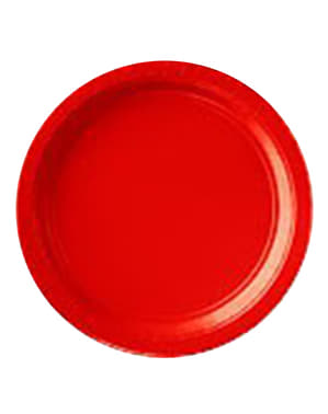 Set 8 piring merah kecil