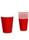 8 rote Becher Set