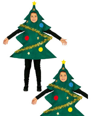 Decorated Christmas tree costume for Kids