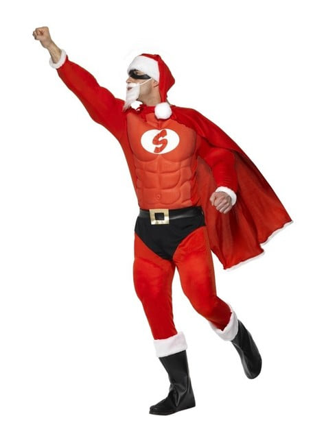 Super Weihnachtsmann Kostüm muskulös