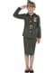War officer costume for a girl