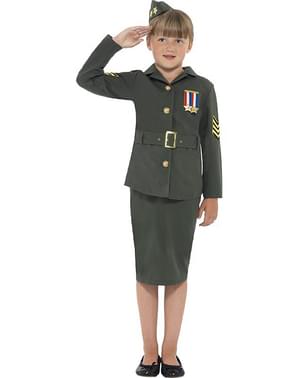 Costume da ufficiale di guerra per bambina