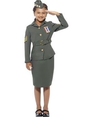 Costum de ofițer de război pentru fată