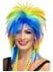 80s Style Multicoloured Wig for Women