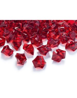 Set 40 Kristal Meja Merah