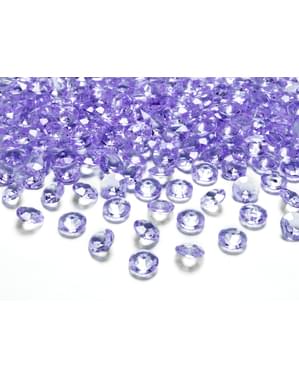 Paket 100 Kristal Meja Lilac, 12 mm