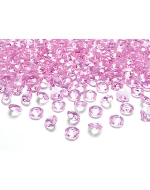 100 Pembe Masa Kristal Paketi, 12 mm