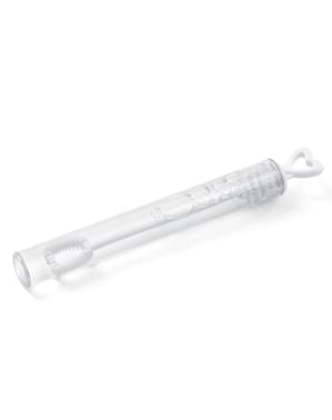 48 potes de bolas de sabão com forma de coração branco