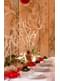 Ghirlandă decorativă de cristal aurie de 1 m și 18 mm de diametru