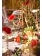 Ghirlandă decorativă de cristal aurie de 1 m și 18 mm de diametru