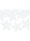 Set van 8 sterren tafel decoraties, wit