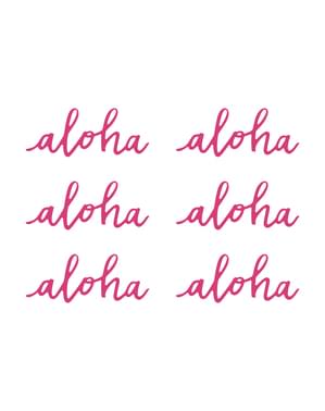 6'lı "Aloha" Masa Süslemeleri Seti - Aloha Koleksiyonu