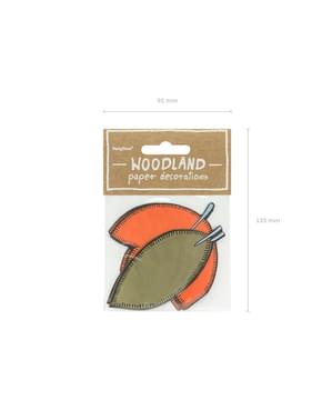 6 elementos decorativos variados para mesa - Woodland