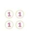 4 elementos decorativos para mesa 1st Birthday cor-de-rosa - Pink First Birthday