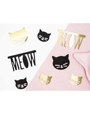 8 Assorterede Papir Borddekorationer - Meow Party