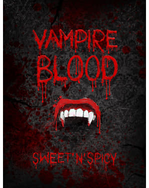 Set 10 Label Botol Vampir - Halloween