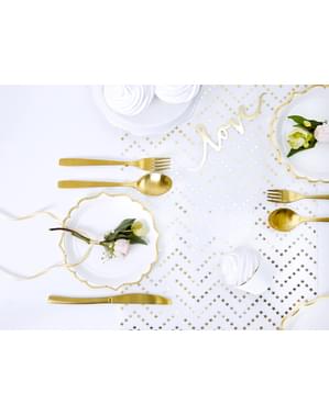 Chevron Stjernes Løper, Gull - Printed Fabrics