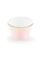 6 cápsulas para cupcakes rosa pastel con borde dorado de papel